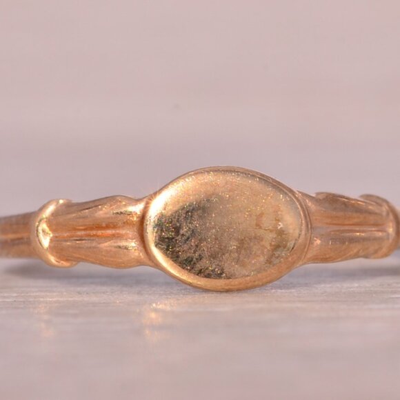Child's Antique Yellow Gold Signet Ring